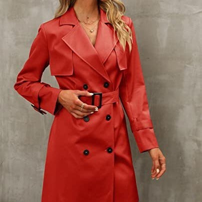 Women's Double Breasted Trench Coat