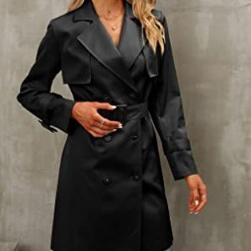 Women's Double Breasted Trench Coat