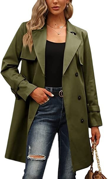 Women's Double Breasted Trench Coat