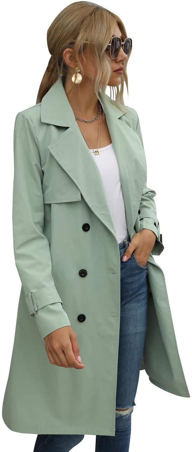 Women's Double Breasted Trench Coat