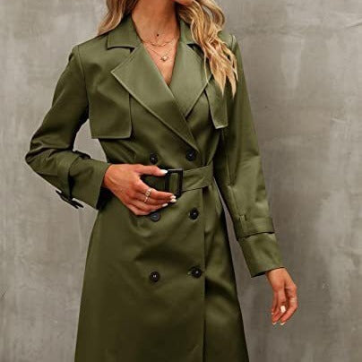 Women's Double Breasted Trench Coat